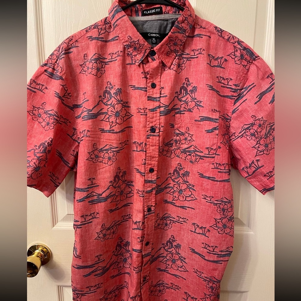 Bundle of 2 Carbon Men’s Print Button Up Shirts